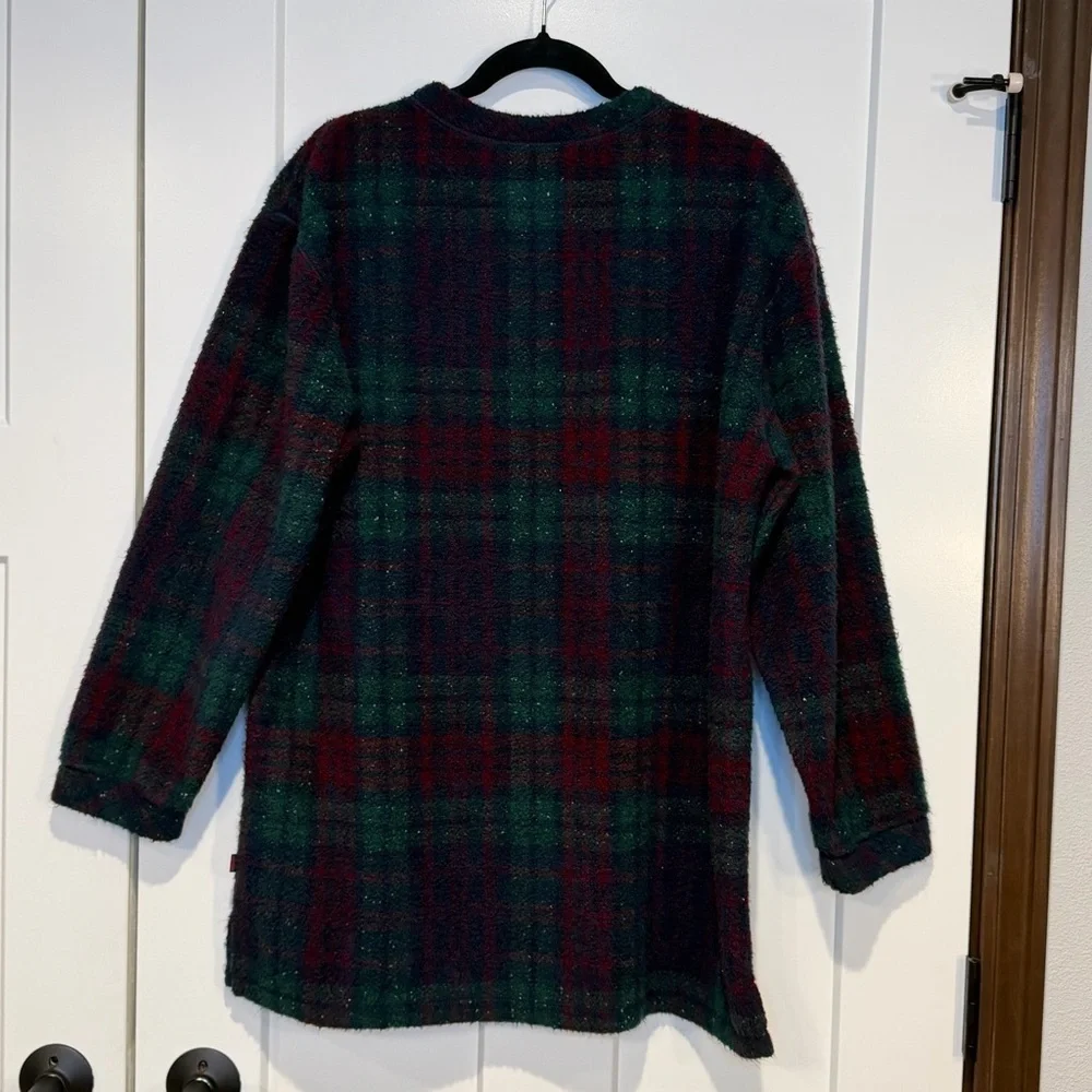 Vintage Woolrich Plaid Sweater Oversized